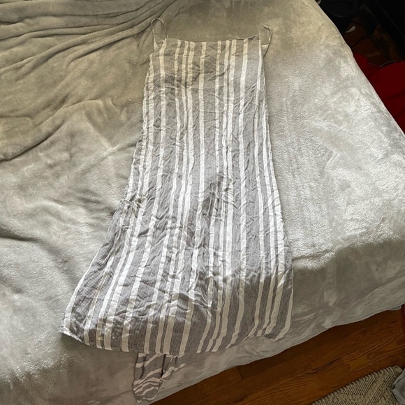 Midi ASOS Black & White Striped Dress - Picture 1 of 7